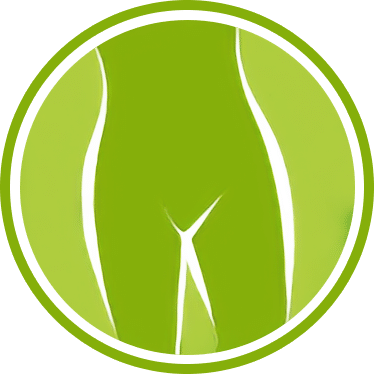 Icône vert représentant un basin de femme